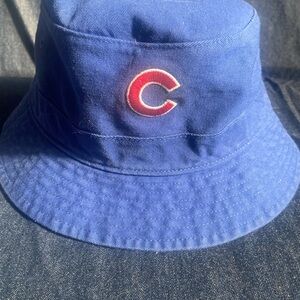 47 Brand Blue Bucket Hat with Red C Logo